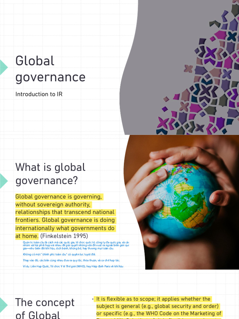 Lecture 8 - Global Governance | PDF