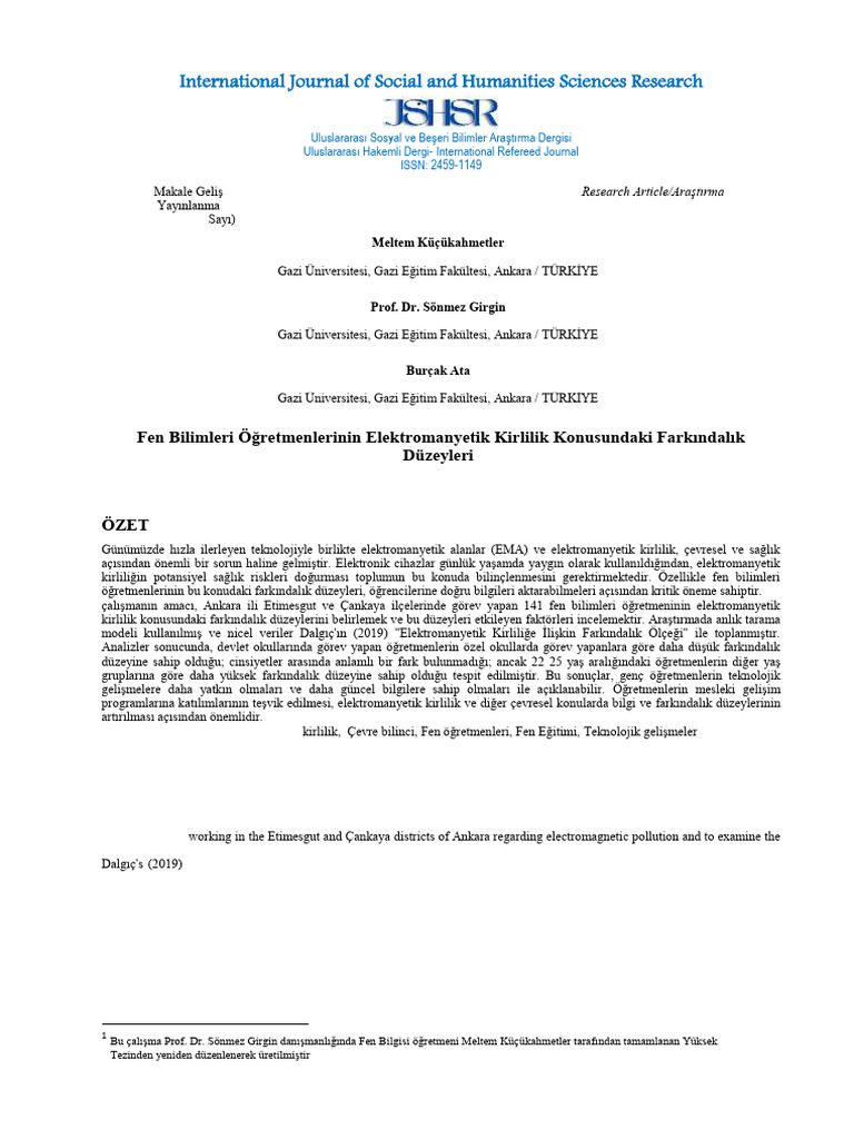 International Journal of Social and Humanities Sciences Research | PDF