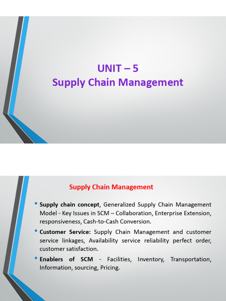 Understanding Supply Chain Management | PDF | Supply Chain Management ...