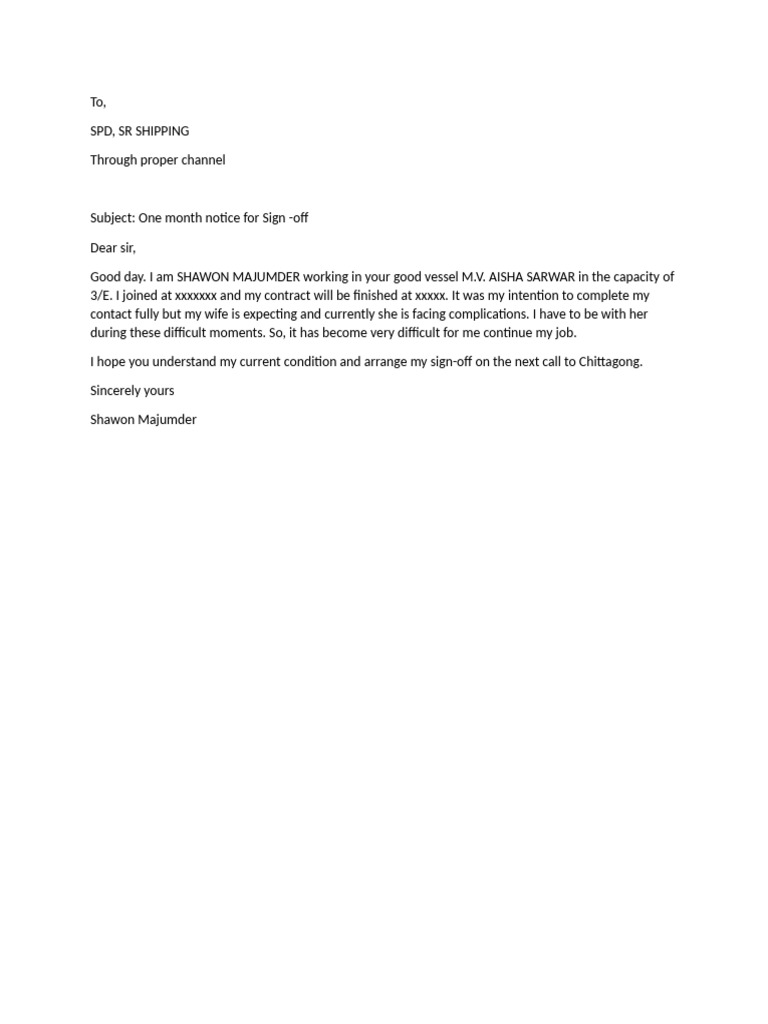 Notice of Sign-off Request for 3/E | PDF