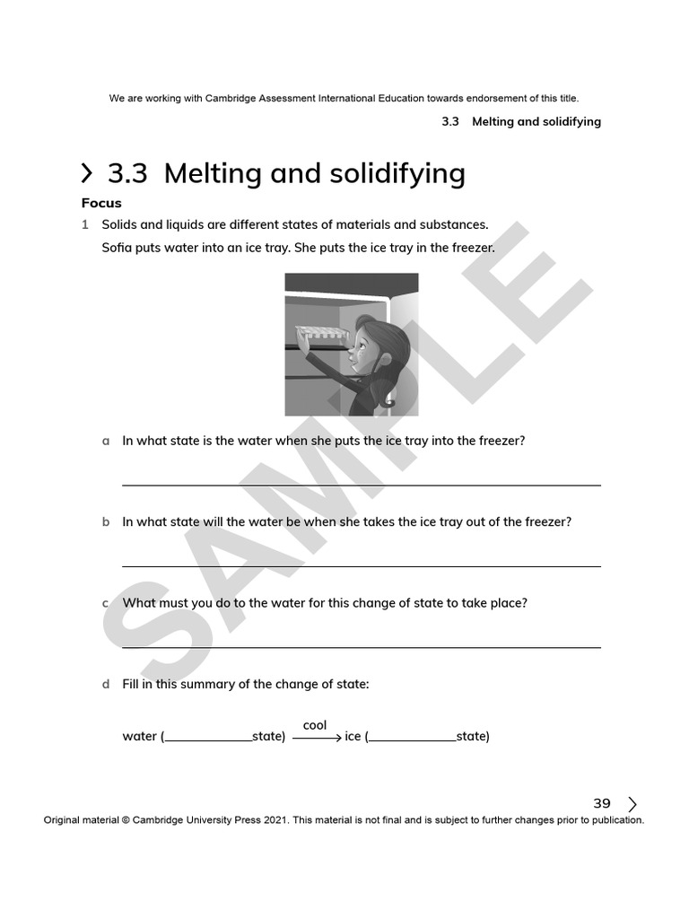 Melting, Solidifying, and Reactions | PDF | Ice | Melting