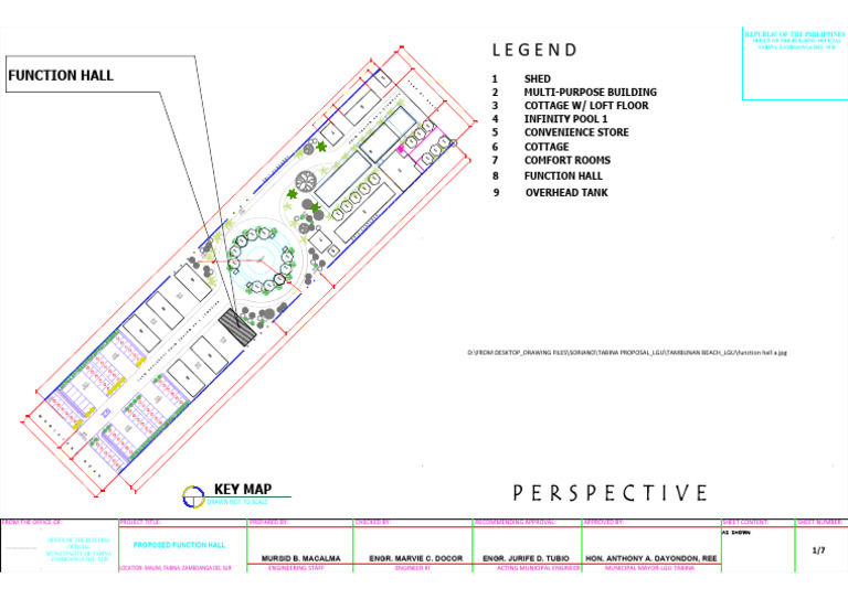 Proposed Function Hall in Tabina | PDF