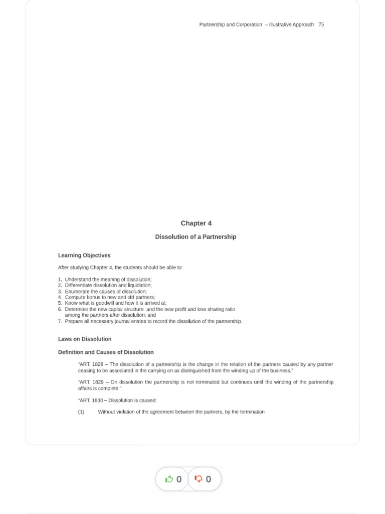 Partnership Chapter 4 | PDF