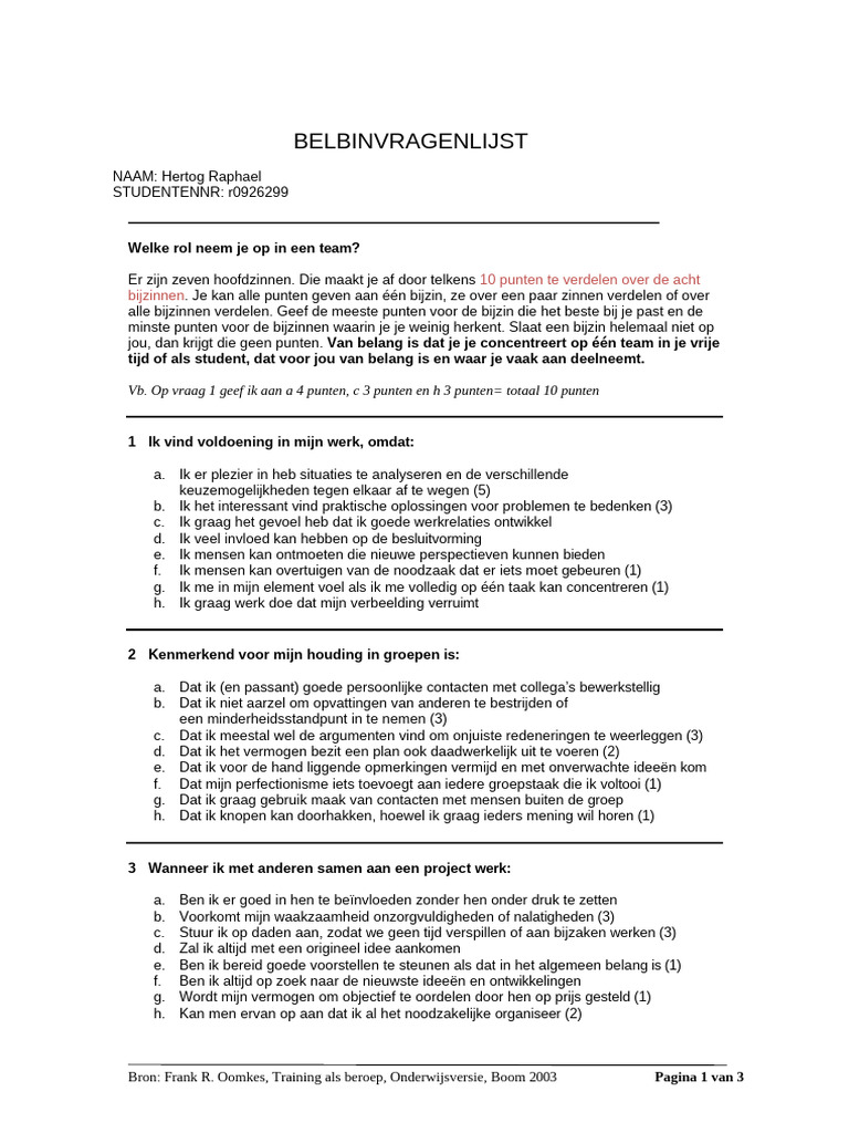 Belbin | PDF