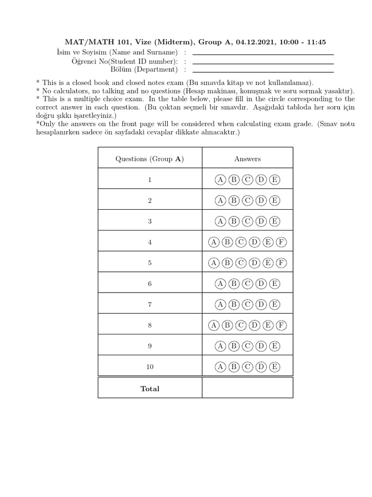 Math Mat101 | PDF