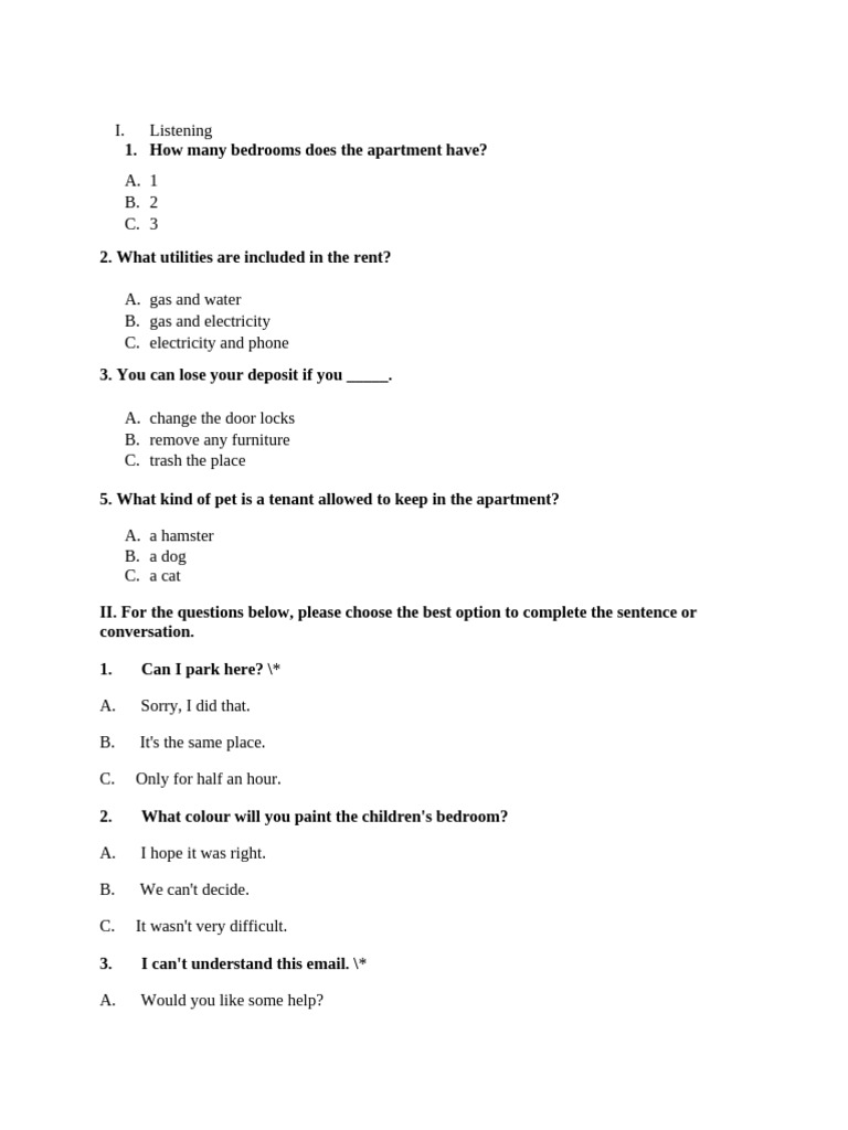 English Level Test | PDF