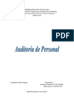 Auditoría de Personal