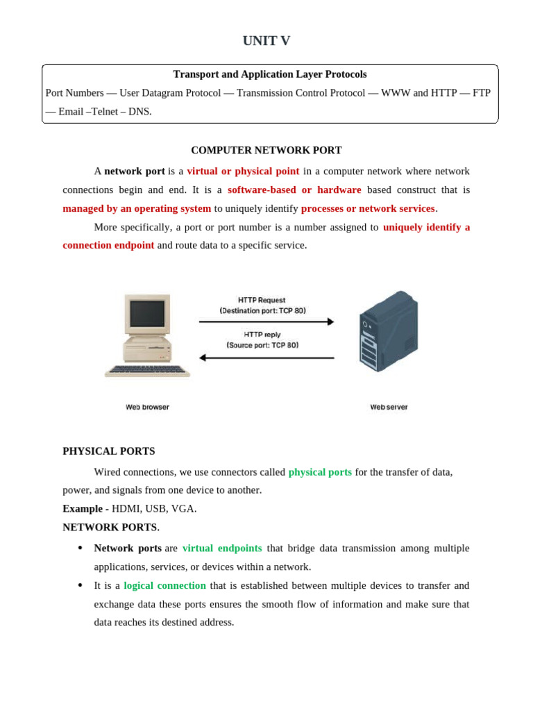 Understanding Computer Network Ports | PDF | Port (Computer Networking ...