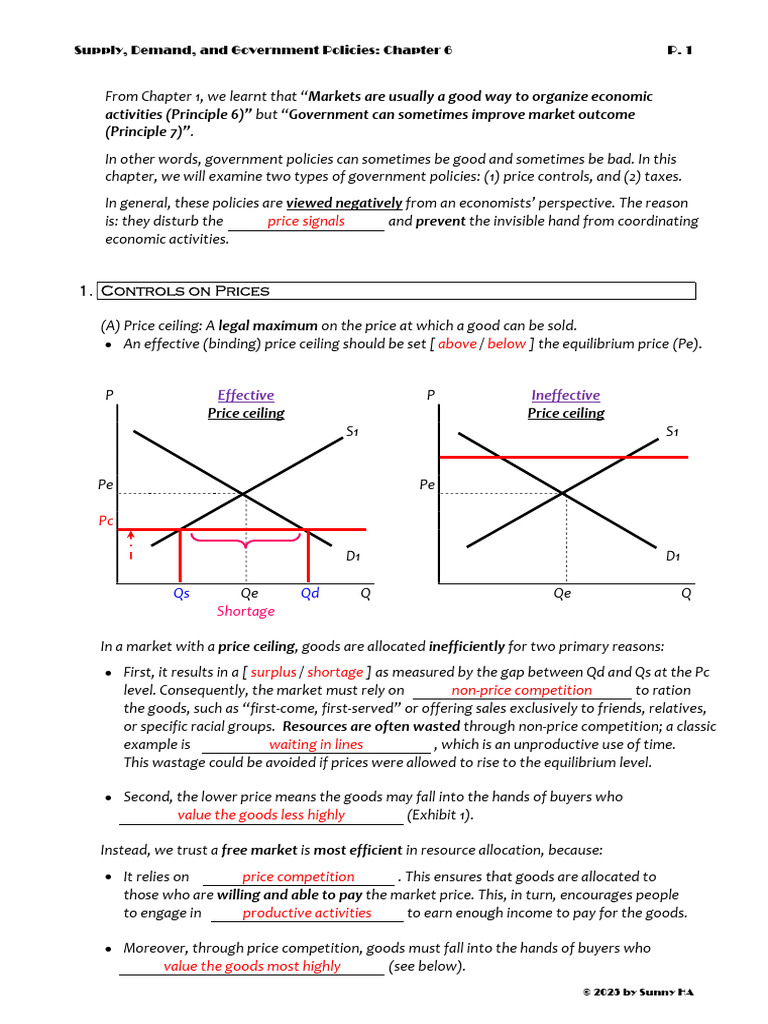 Microeconomics Chapter 6 | PDF | Tax Incidence | Taxes
