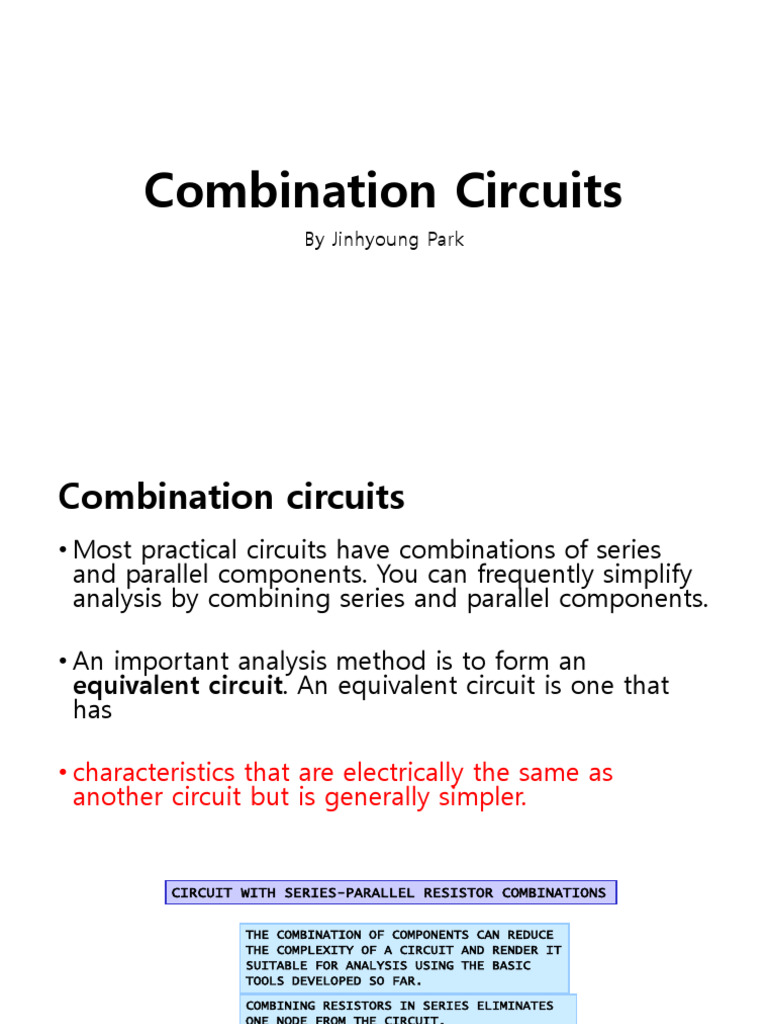 Understanding Combination Circuits | PDF | Electrical Network | Series ...