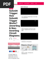 Schmitt Trigger Design in LTSpice | PDF | Electrical Engineering ...