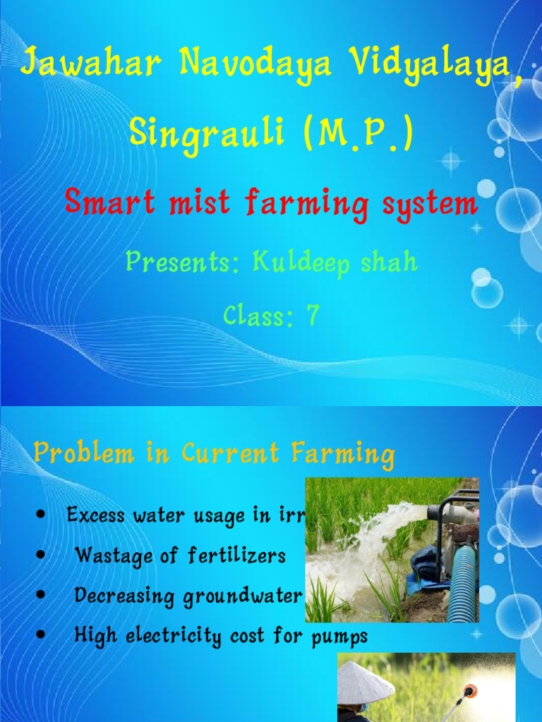 Smart Mist Farming System Kuldeep Shah | PDF