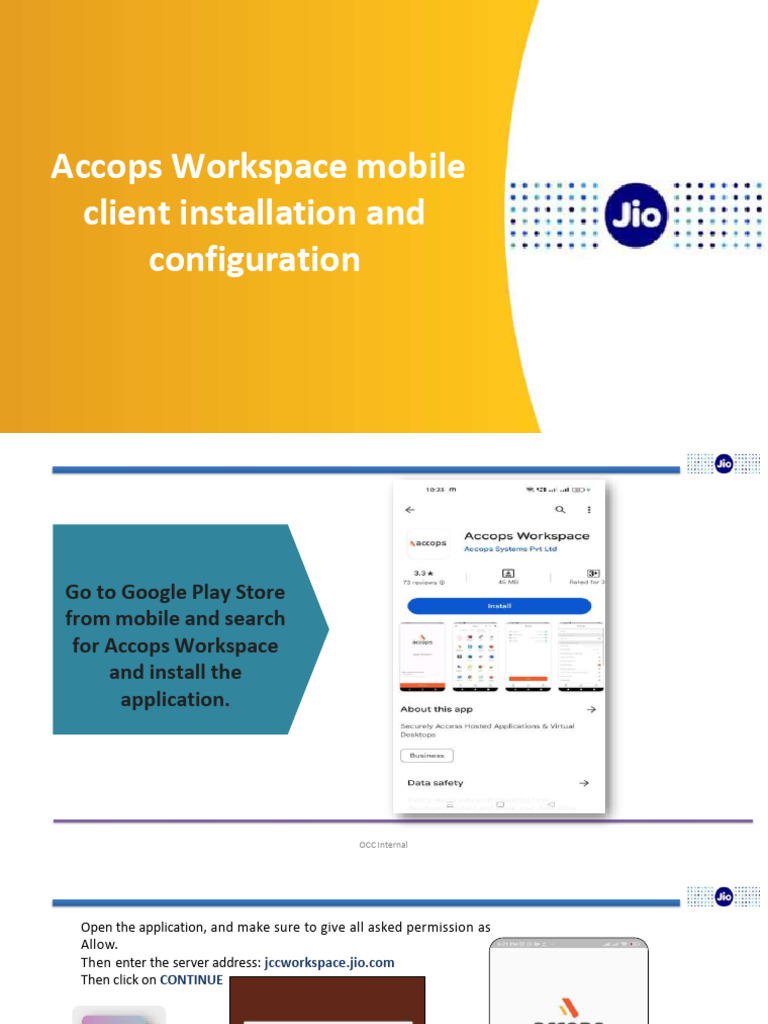 Accops Workspace Mobile Client Setup | PDF