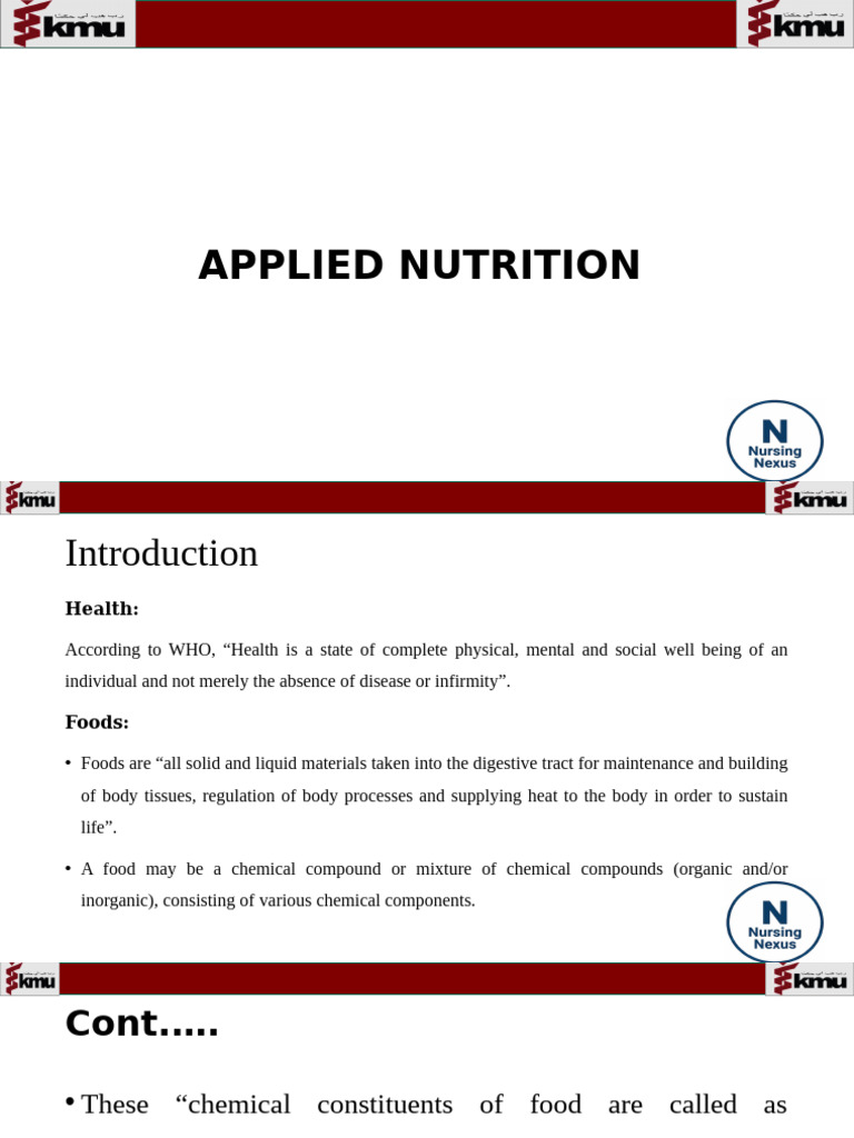 Understanding Nutrition and Malnutrition | PDF | Nutrition | Diet ...
