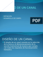 DISEÑO DE UN CANAL