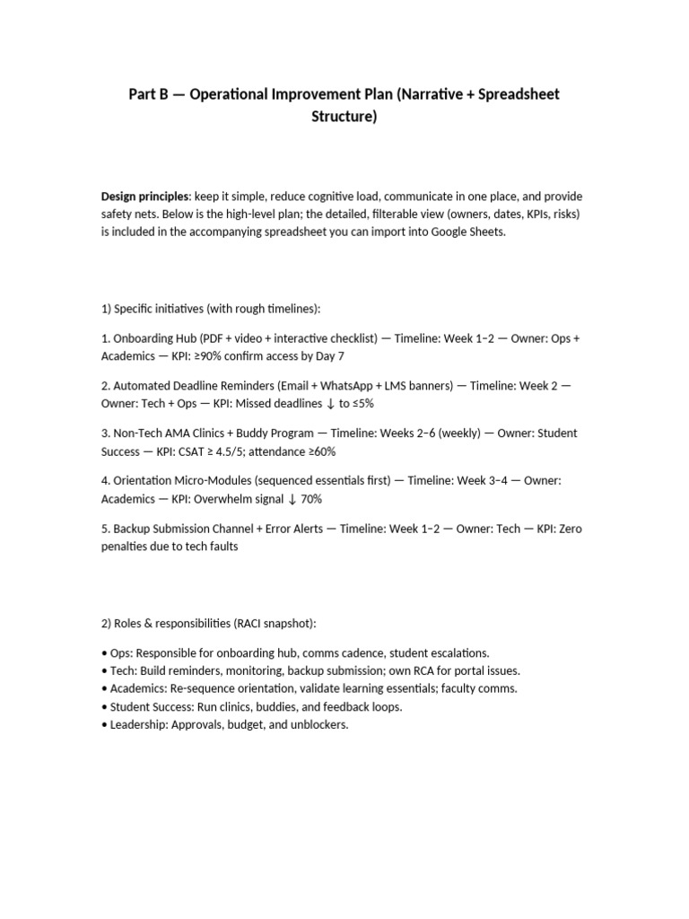 Part B Submission | PDF | Performance Indicator | Computing