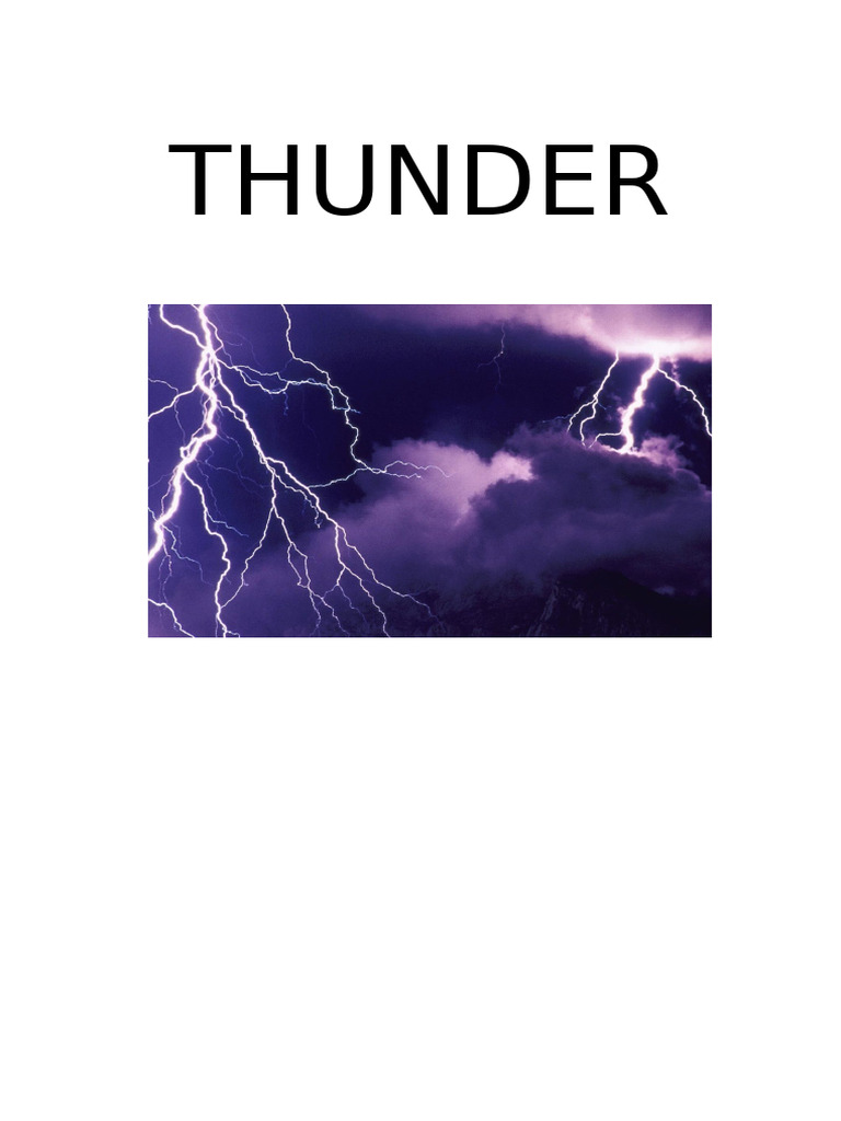 Thunder | PDF