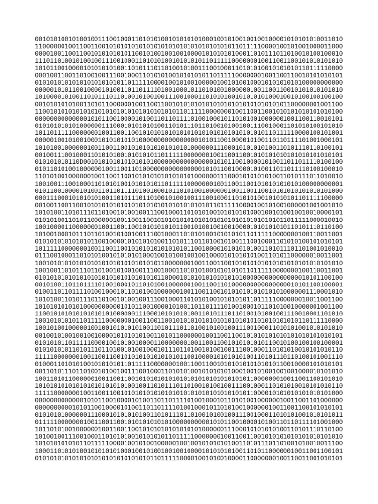 Binary Data Sequence Analysis | PDF