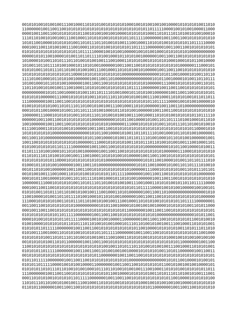 Binary Data Sequence Analysis | PDF