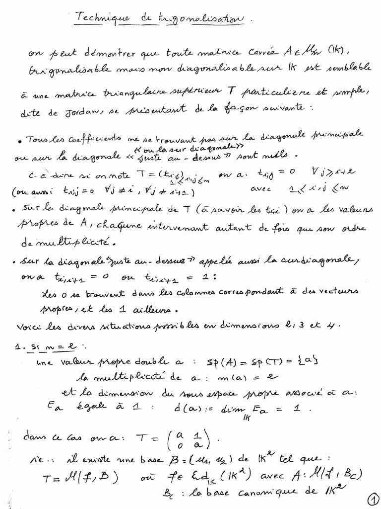 Technique Trigonalisation Ensa | PDF