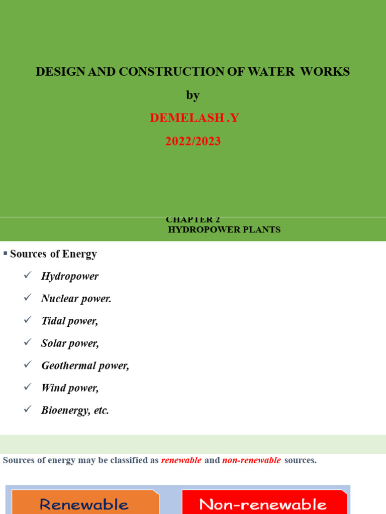 Hydropower Plant Design and Analysis | PDF | Hydroelectricity ...