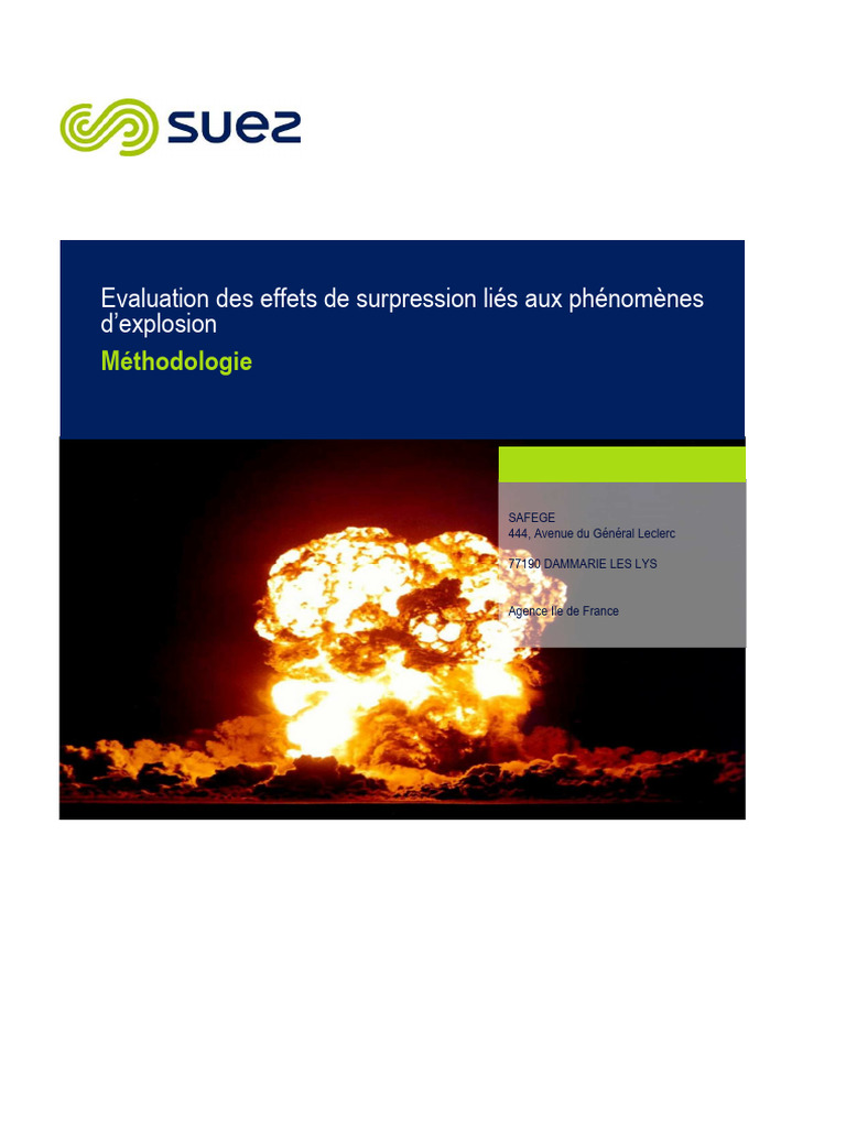 Évaluation des effets de surpression d'explosion | PDF | La combustion ...