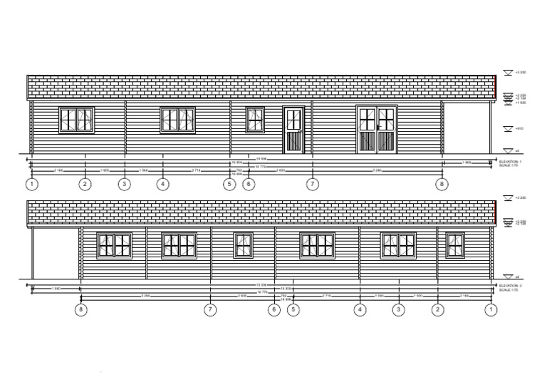 Elevation - 1-2 Scale 1-75 | PDF