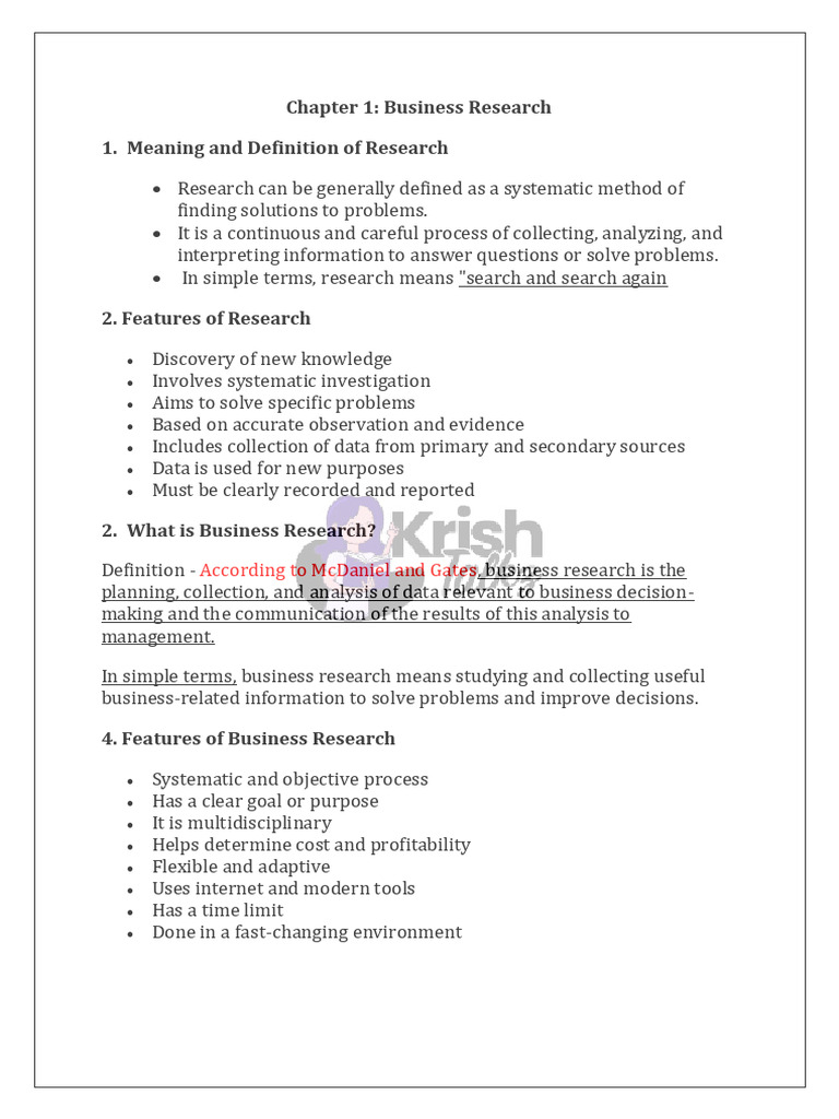 Business Research: Methods and Importance | PDF | Theory | Hypothesis