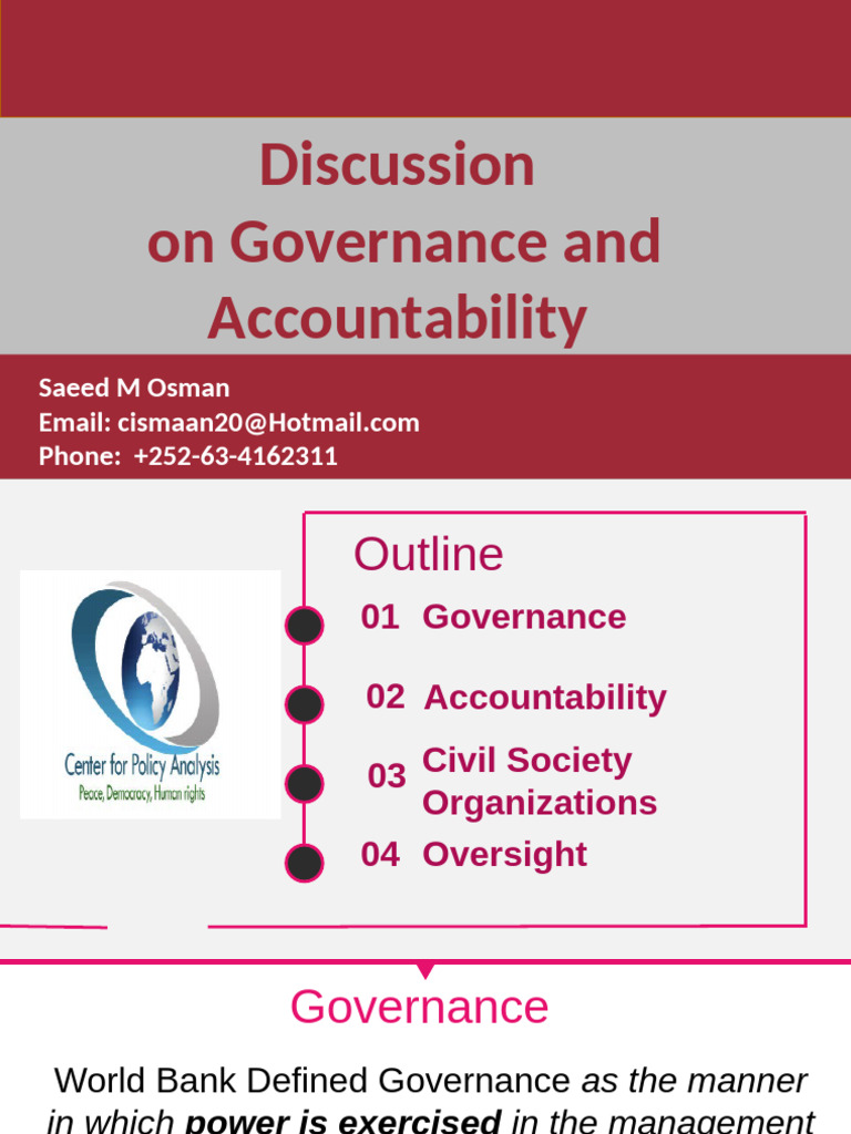 Governance and Accountability Insights | PDF | Governance | Non ...