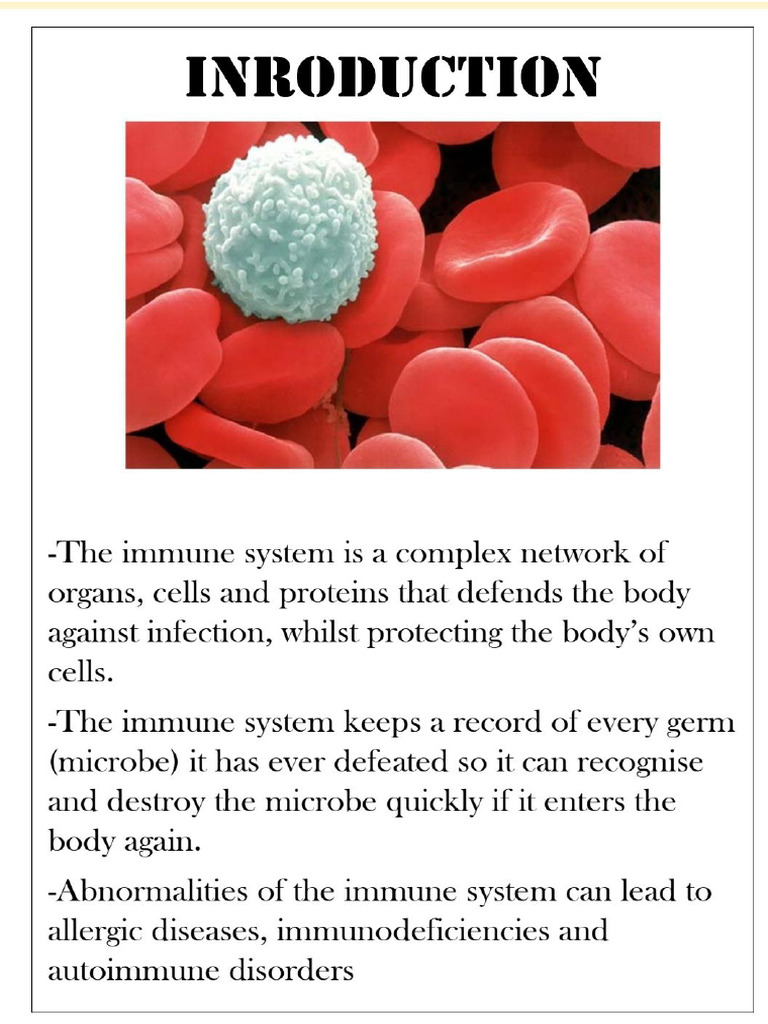 Biology Project - Human Immunity System | PDF
