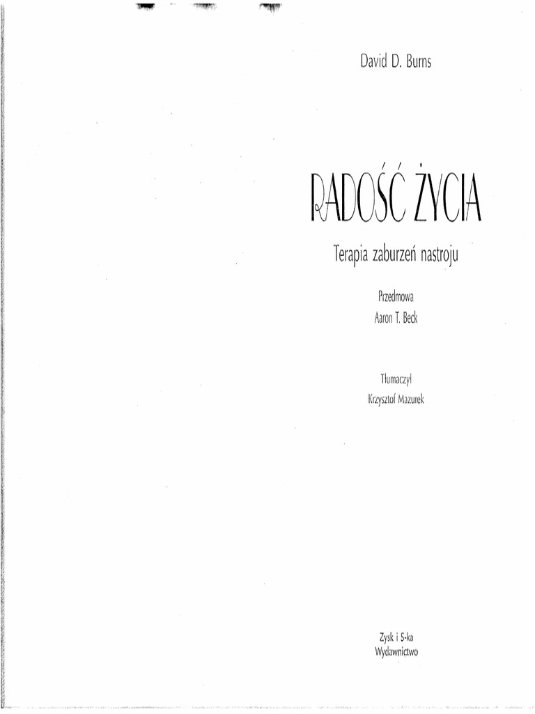 David Burns Radosc Zycia | PDF