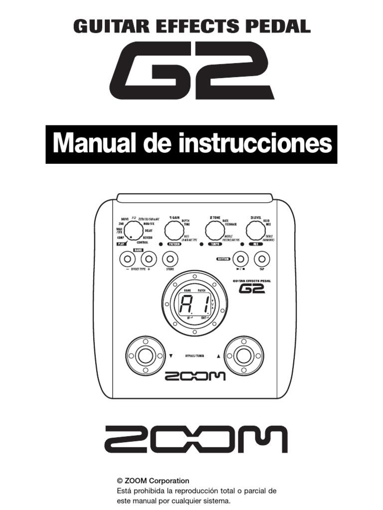 Manual Zoom g2 Ritmo Sonido