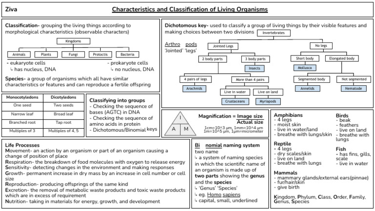 Characteristics and Classification of Living Organisms - BIOLOGY IGCSE ...