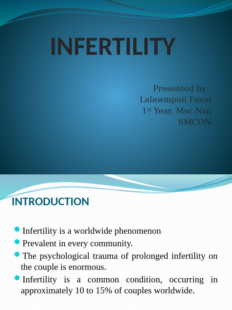 Infertility Powepoint Awmi | PDF | Infertility | In Vitro Fertilisation