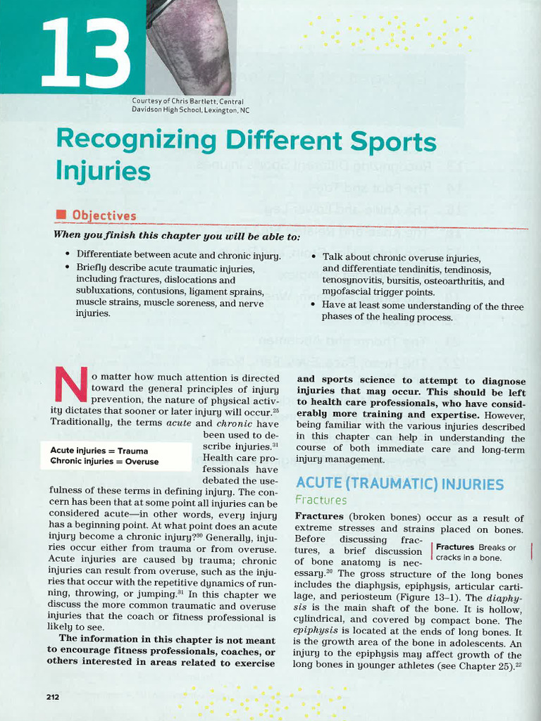 Chapter 1 - Injury Classification | PDF