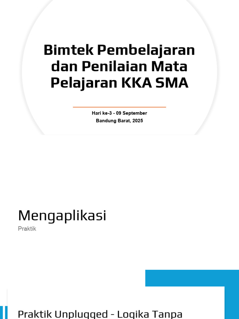 Bimtek KKA SMA: Praktik AI dan Koding | PDF