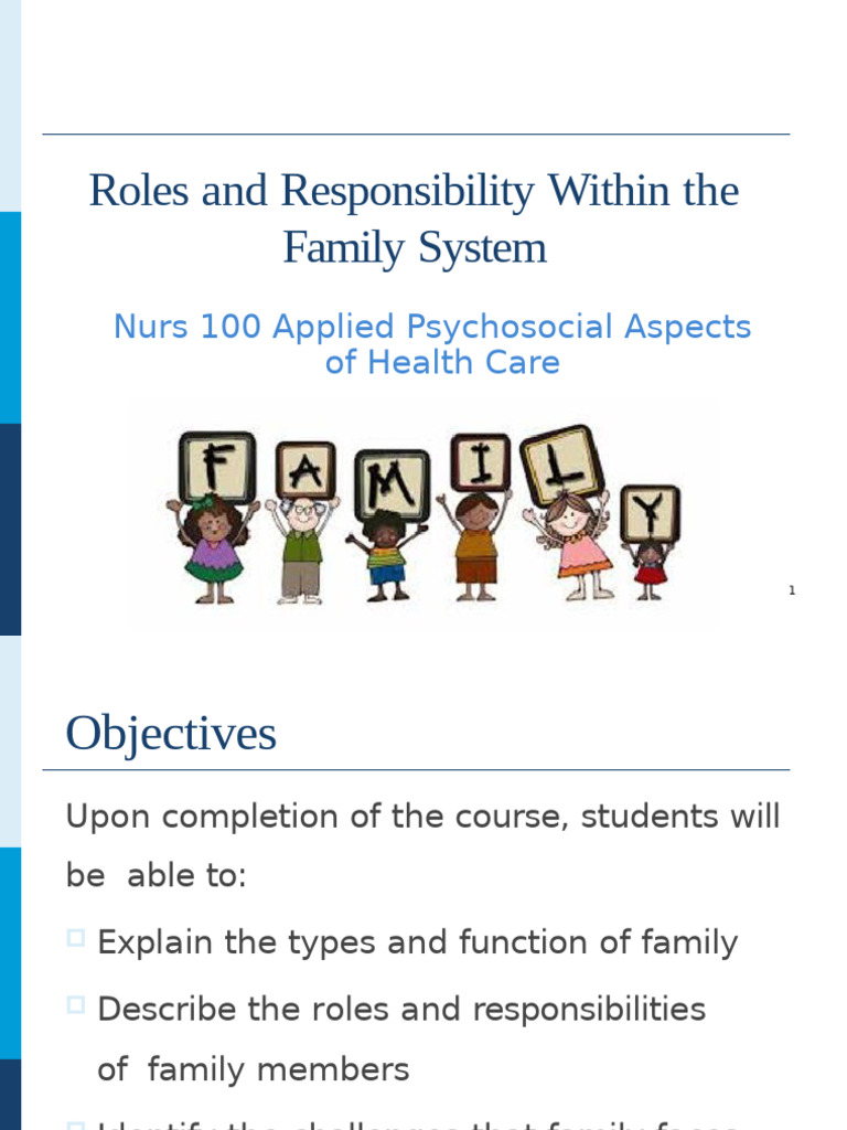 Family Roles and Responsibilities Explained | PDF | Family | Adolescence