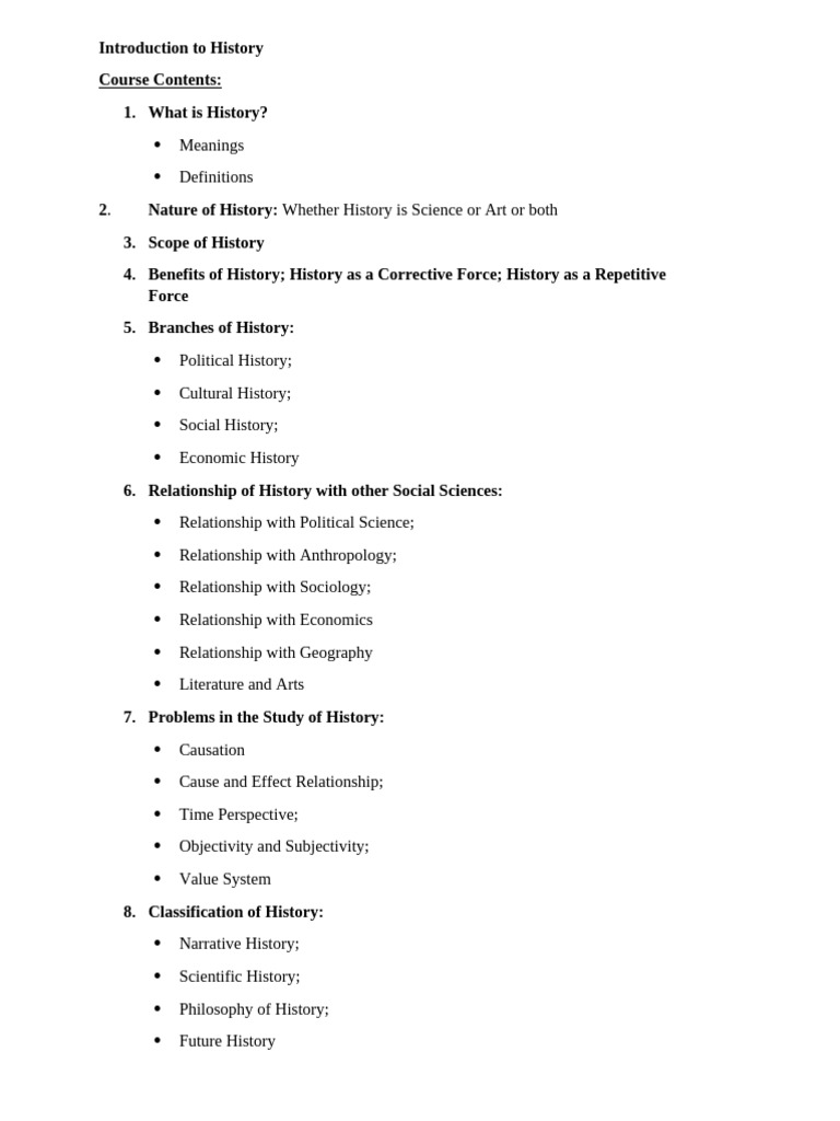 Introduction To History | PDF