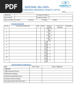 Types and Purpose of Gate Passes | PDF
