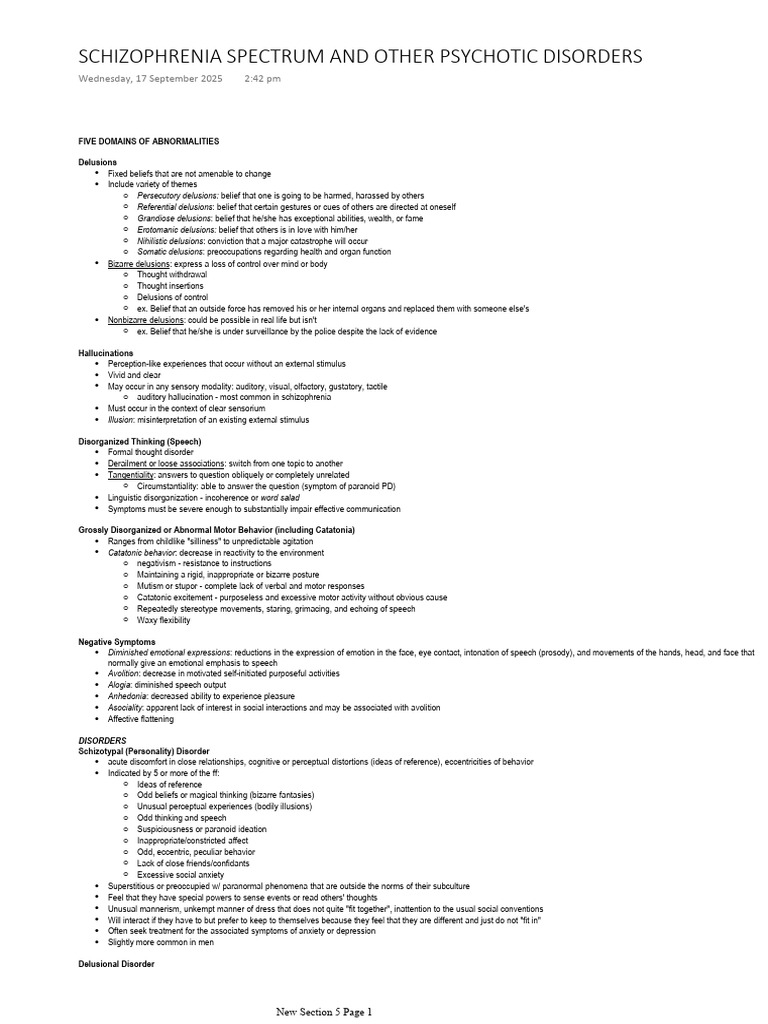 Understanding Psychotic Disorders | PDF | Psychosis | Schizophrenia