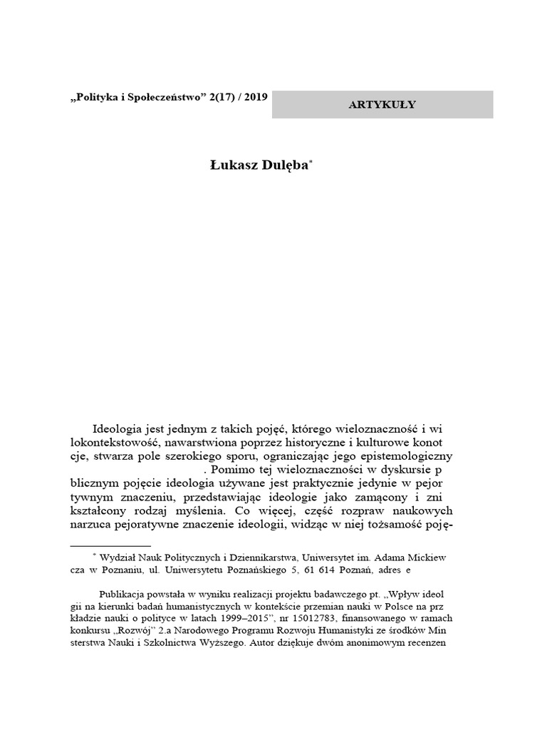 Duleba Ideologie | PDF