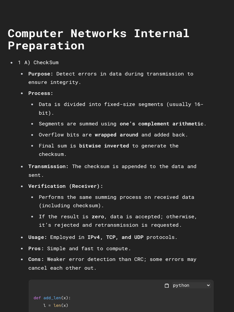 Error Detection in Computer Networks | PDF | Discrete Mathematics ...