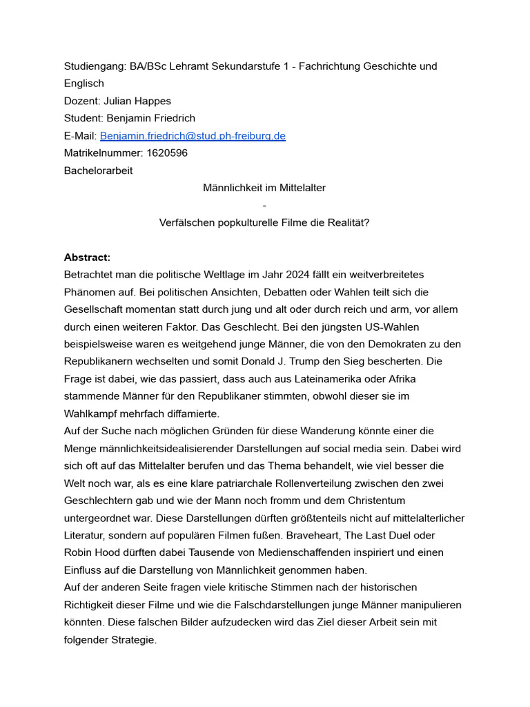 Abstract Bachelorarbeit | PDF