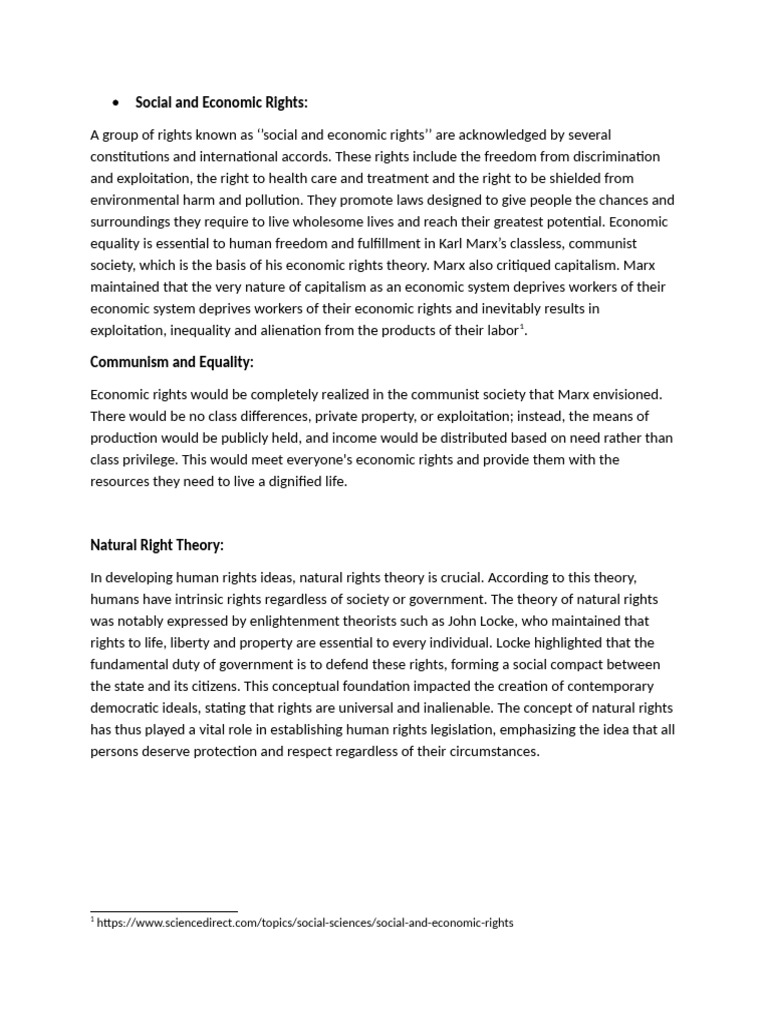 Social and Economic Rights Explained | PDF
