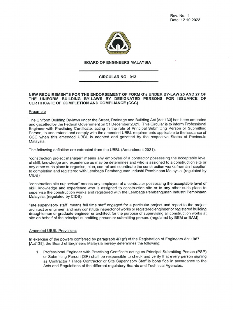 No 013 New Requirement For Endorsement of Form Gs | PDF