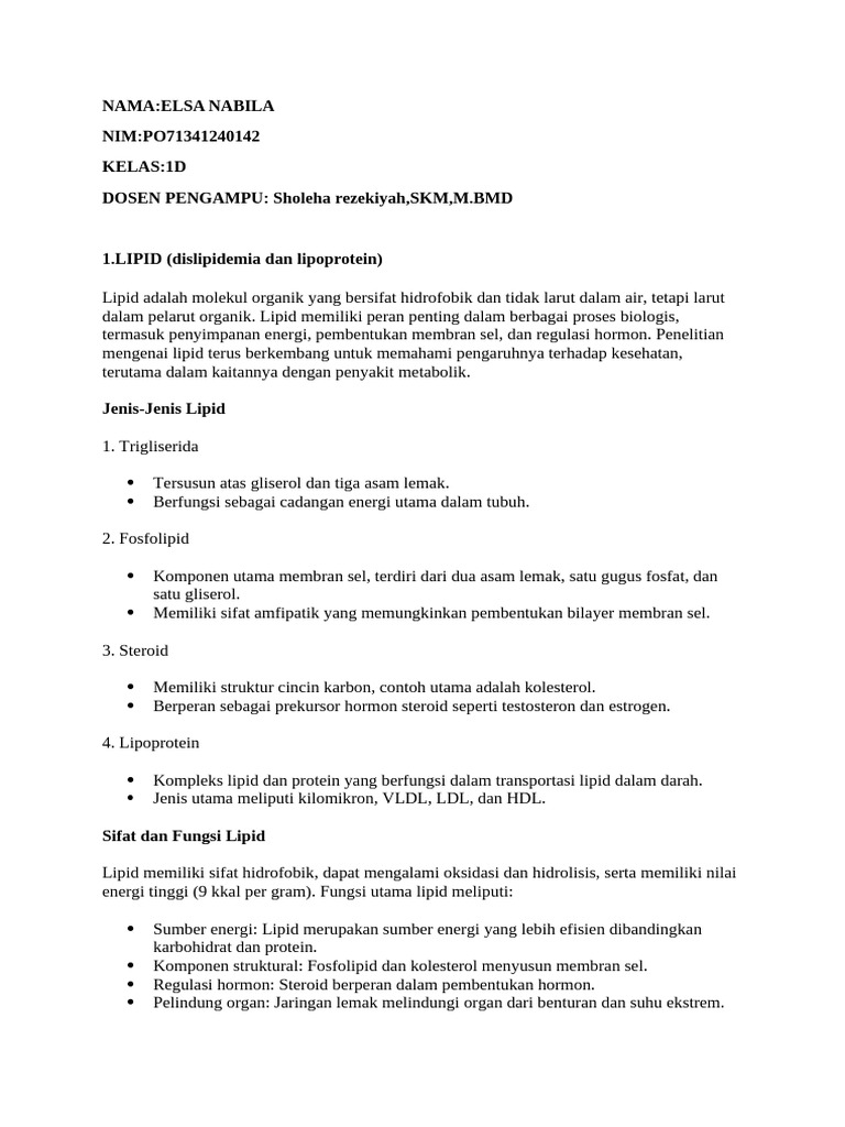 Elsa Nabila Resume 3 | PDF