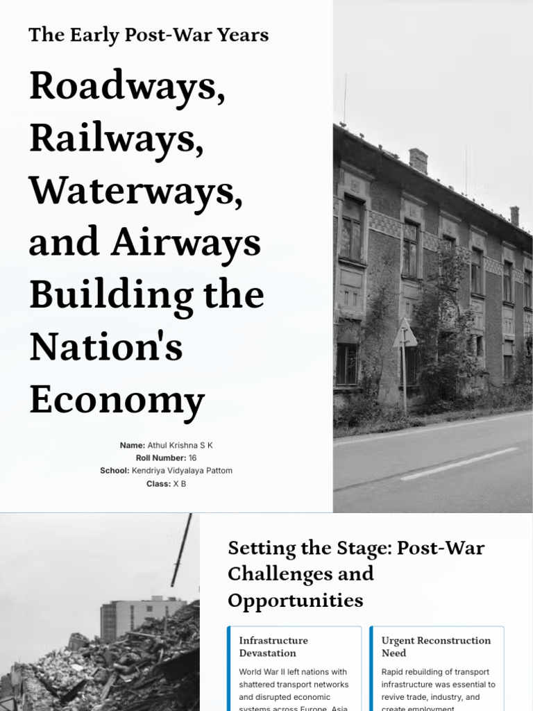Post-War Infrastructure and Economy | PDF | Transport | Infrastructure