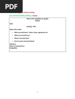 Notice Writing On Lost and Found - Format, Examples (2024) | PDF