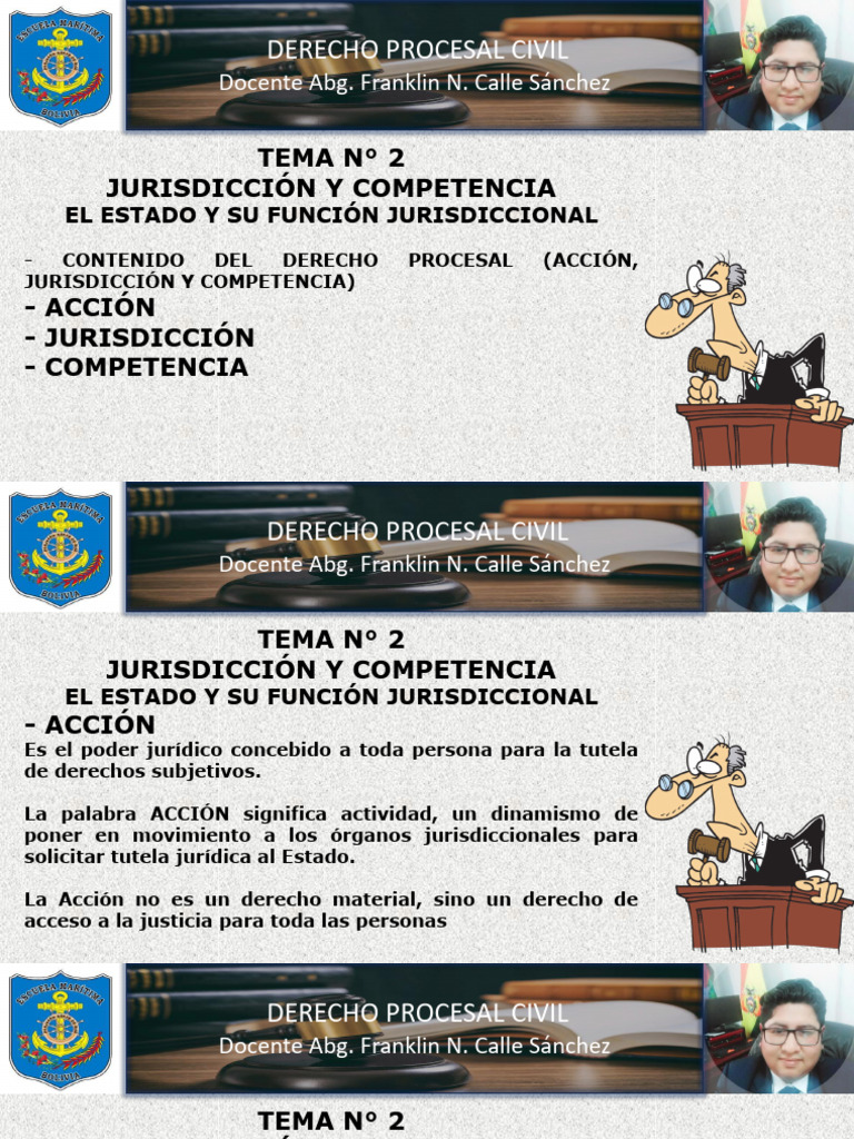Tema 2 Jurisdiccion y Competencia | PDF | Jurisdicción | Ley procesal