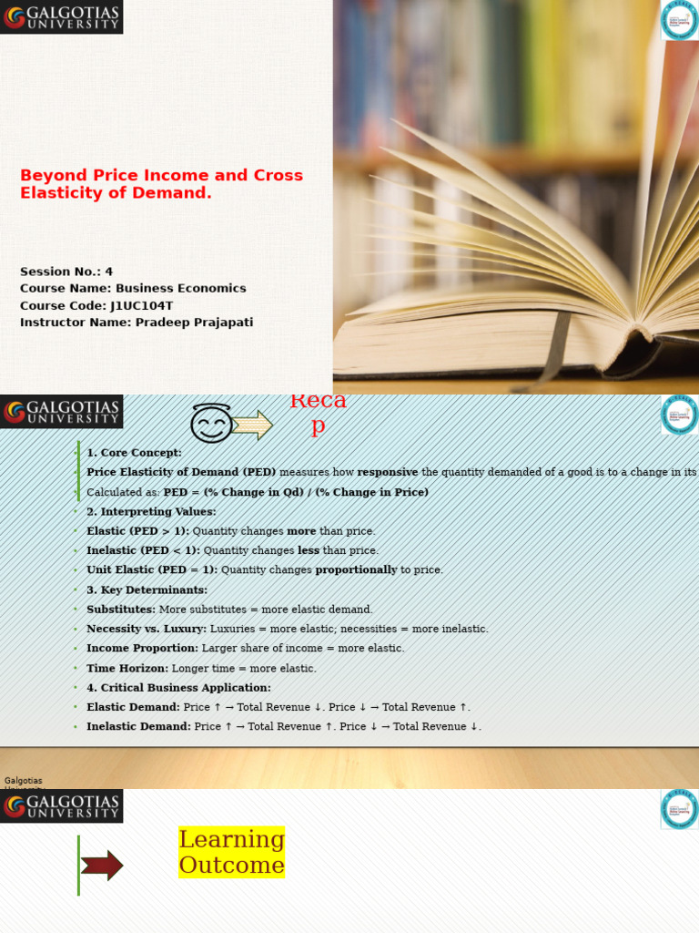 Beyond Price Income and Cross Elasticity of Demand. | PDF | Elasticity ...